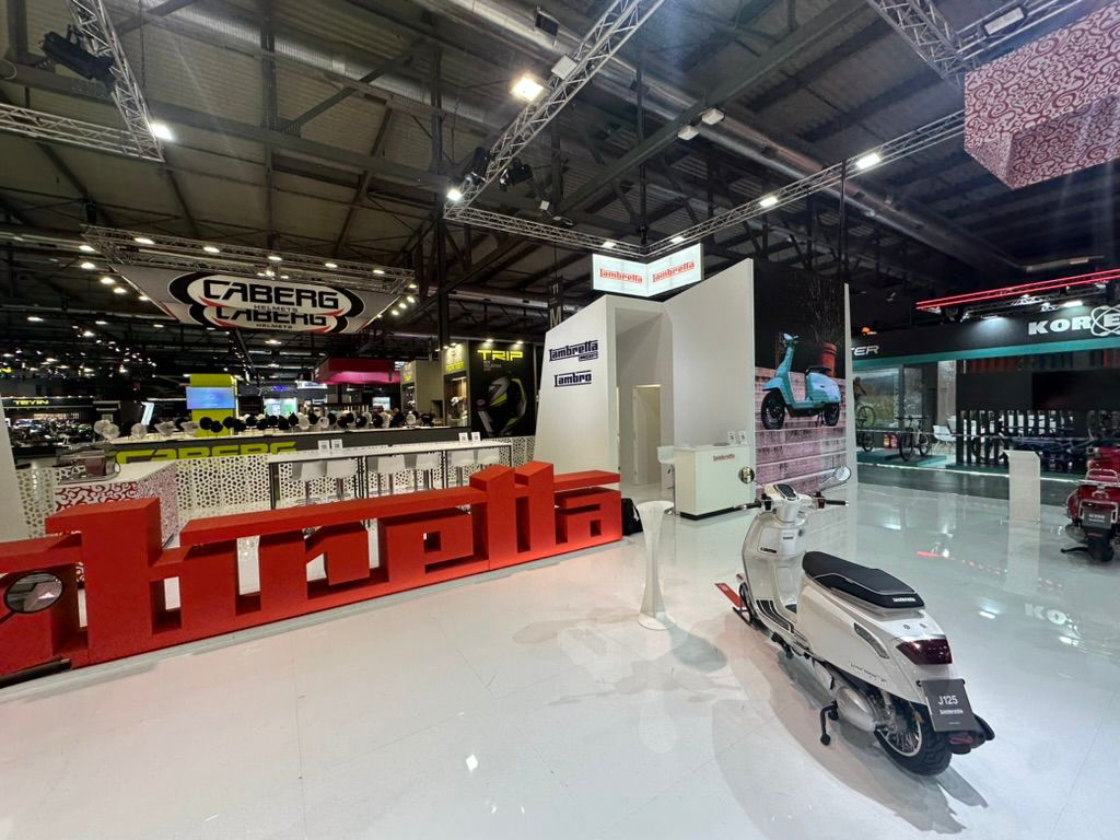 The Innocenti, Lambretta and Lambro stand at EICMA 2025